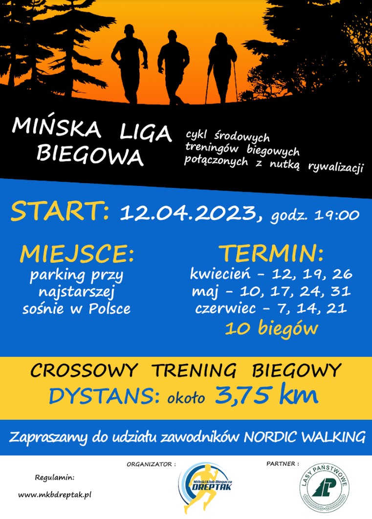 Mińska Liga Biegowa - pierwszy trening