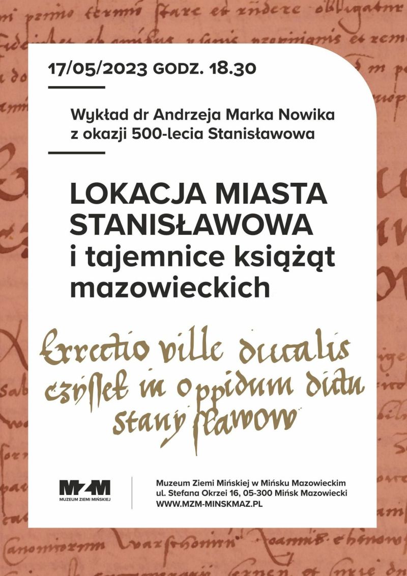 Wykład dr Andrzeja Marka Nowika z okazji 500-lecia Stanisławowa