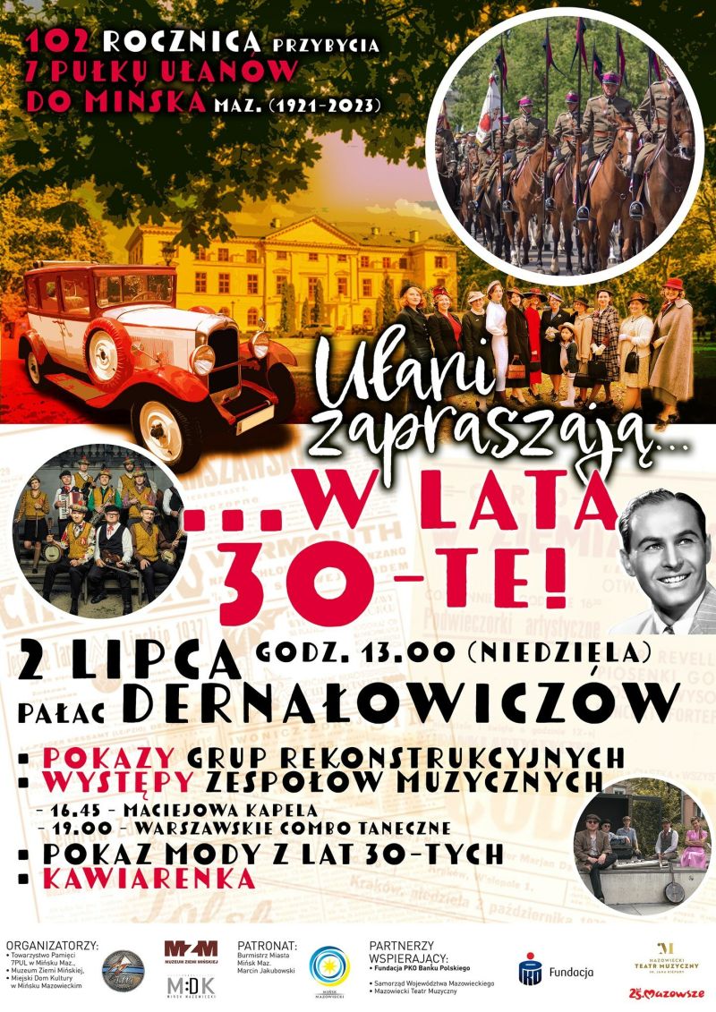 102. rocznica przybycia 7 Pułku Ułanów do Mińska Mazowieckiego