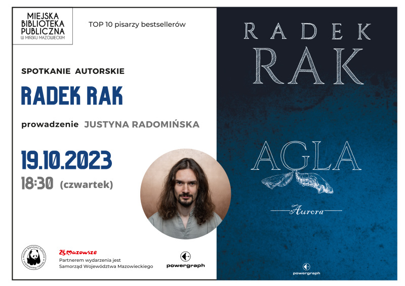 Spotkanie z Radkiem Rakiem – laureatem Nagrody Literackiej Nike 2020