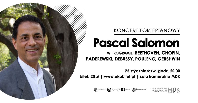 Pascal Salomon - koncert fortepianowy w MDK