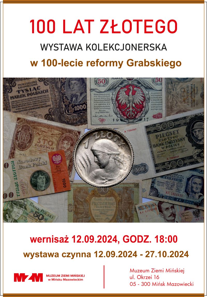 100 LAT ZŁOTEGO – wystawa kolekcjonerska