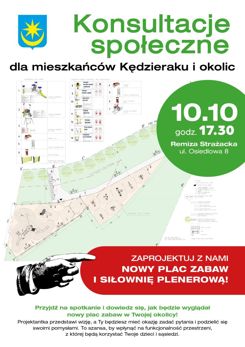 Konsultacje społeczne dotyczące nowego placu zabaw w Kędzieraku