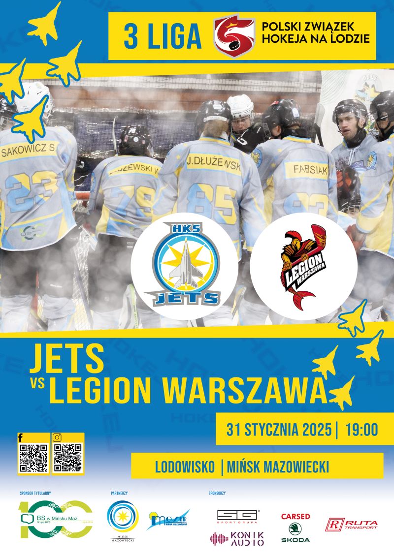 Mecz hokejowy naszej mińskiej drużyny HKS MIŃSK JETS