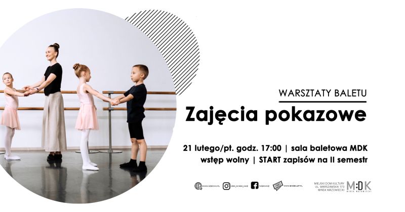 Warsztaty baletu - zajęcia pokazowe MDK