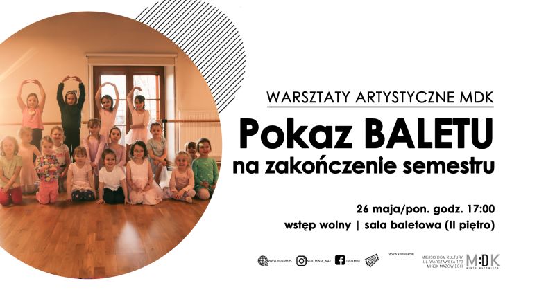 Pokaz baletu na zakończenie semestru