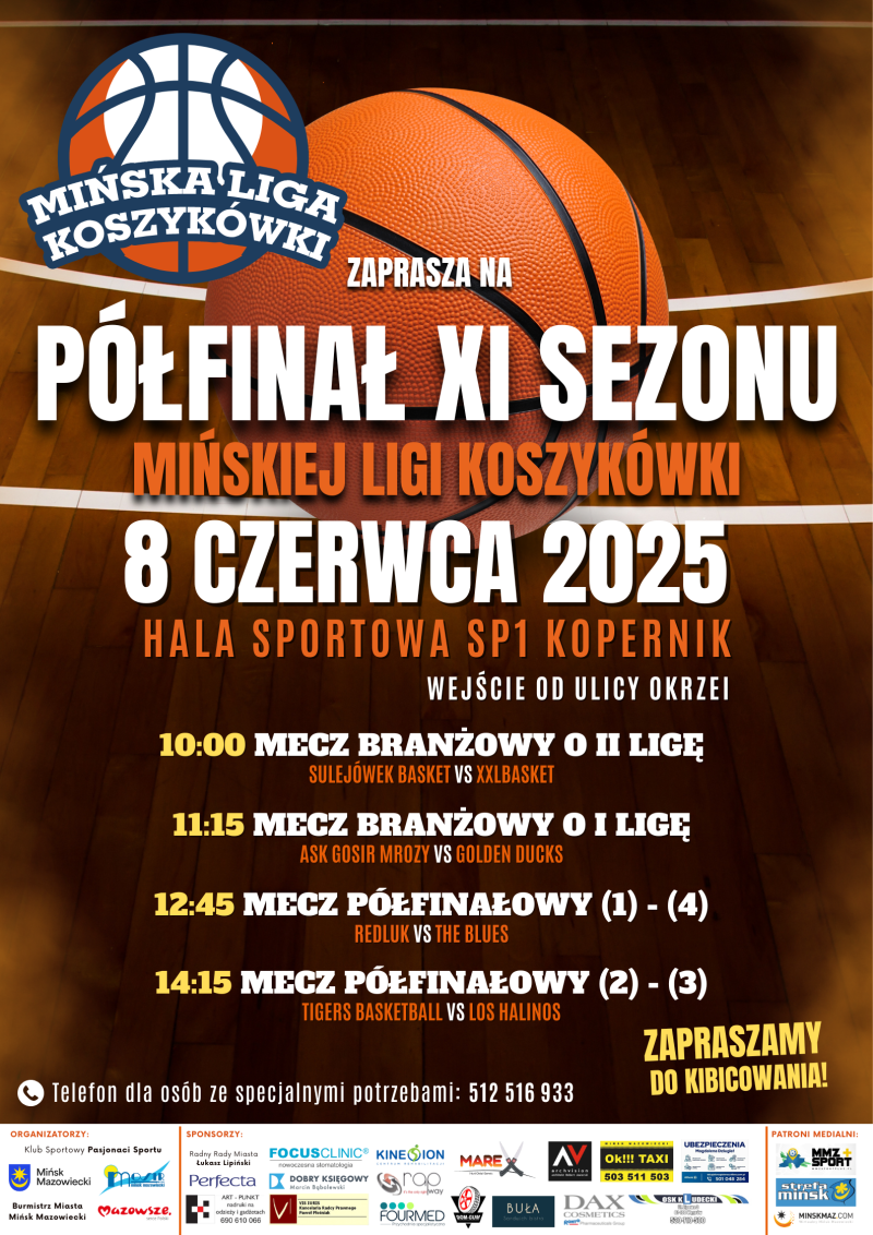 Półfinały Mińskiej Ligi Koszykówki