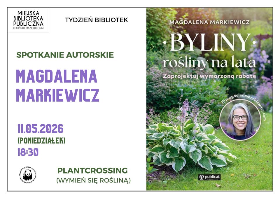 Spotkanie z&nbsp;Magdaleną Markiewicz / Tydzień Bibliotek