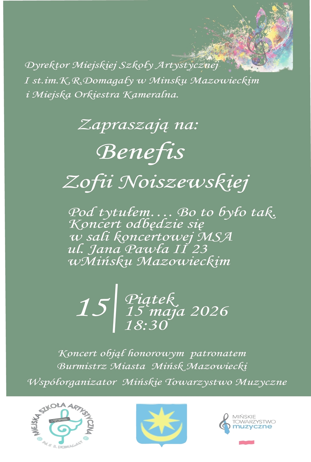 Wiecz&oacute;r pełen muzyki i&nbsp;wspomnień: Benefis Zofii Noiszewskiej