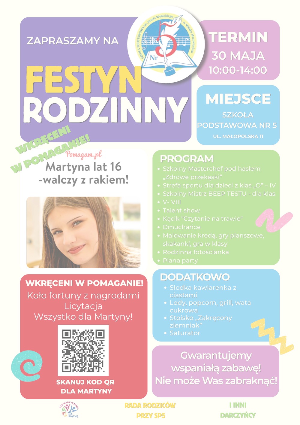 Wielki Festyn Rodzinny dla Martyny w&nbsp;SP nr&nbsp;5