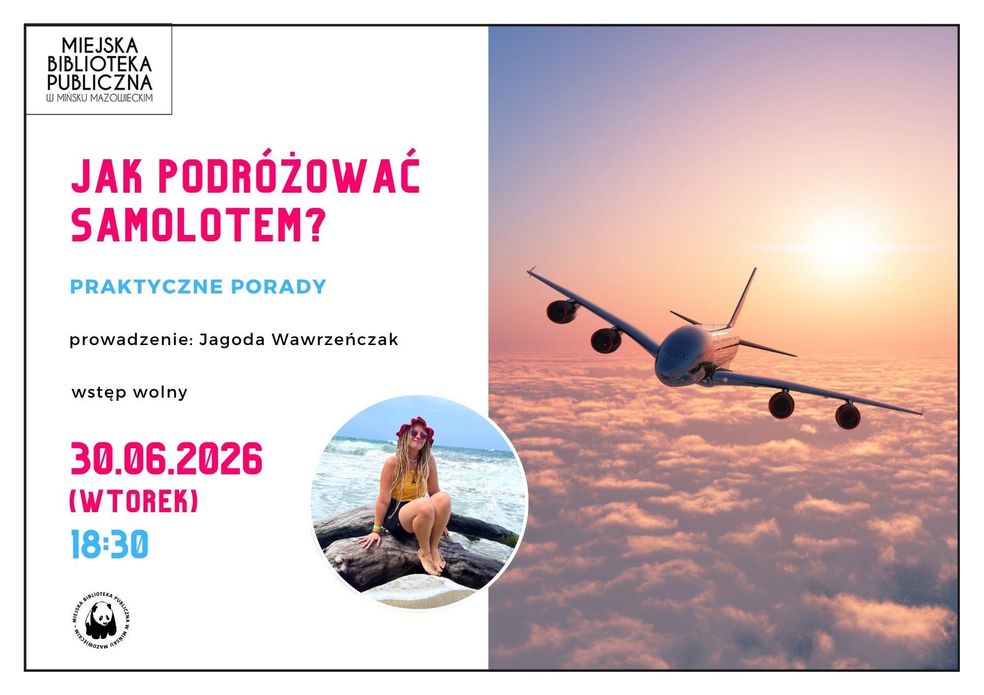 Jak podr&oacute;żować samolotem? Praktyczne porady i&nbsp;wakacyjny klimat w&nbsp;Bibliotece!