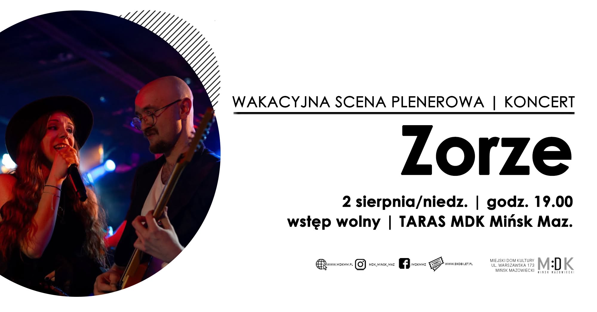 Koncert zespołu Zorze / Wakacyjna scena plenerowa