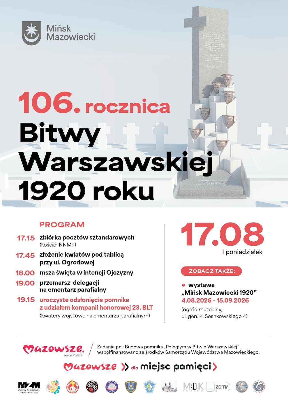 106. rocznica Bitwy Warszawskiej - odsłonięcie pomnika