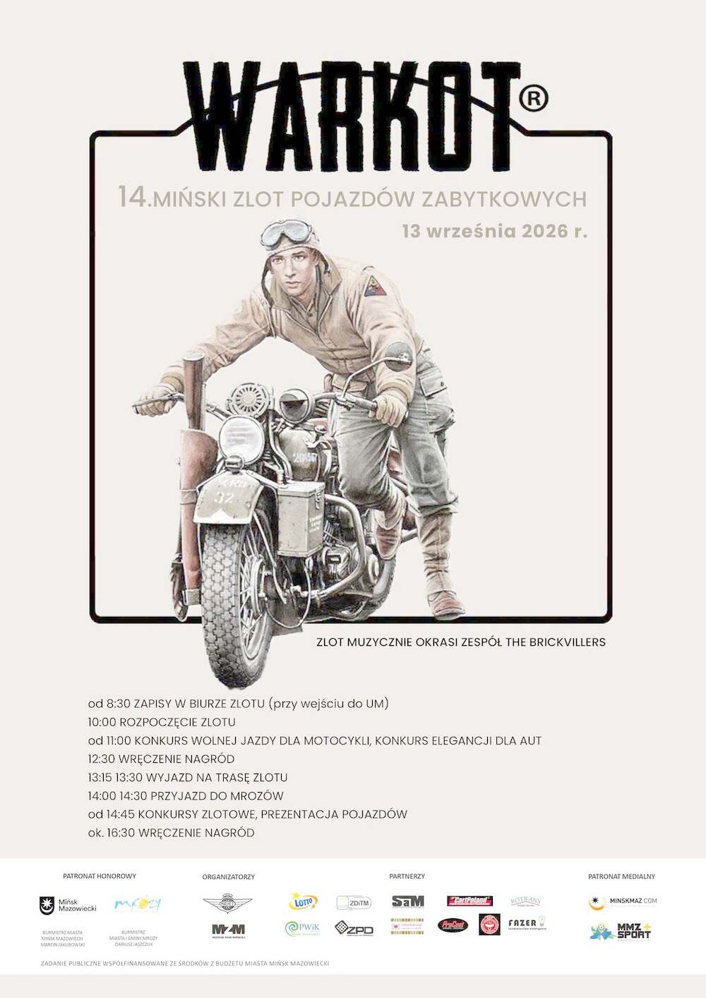 14. Miński Zlot Pojazd&oacute;w Zabytkowych &bdquo;Warkot&rdquo;