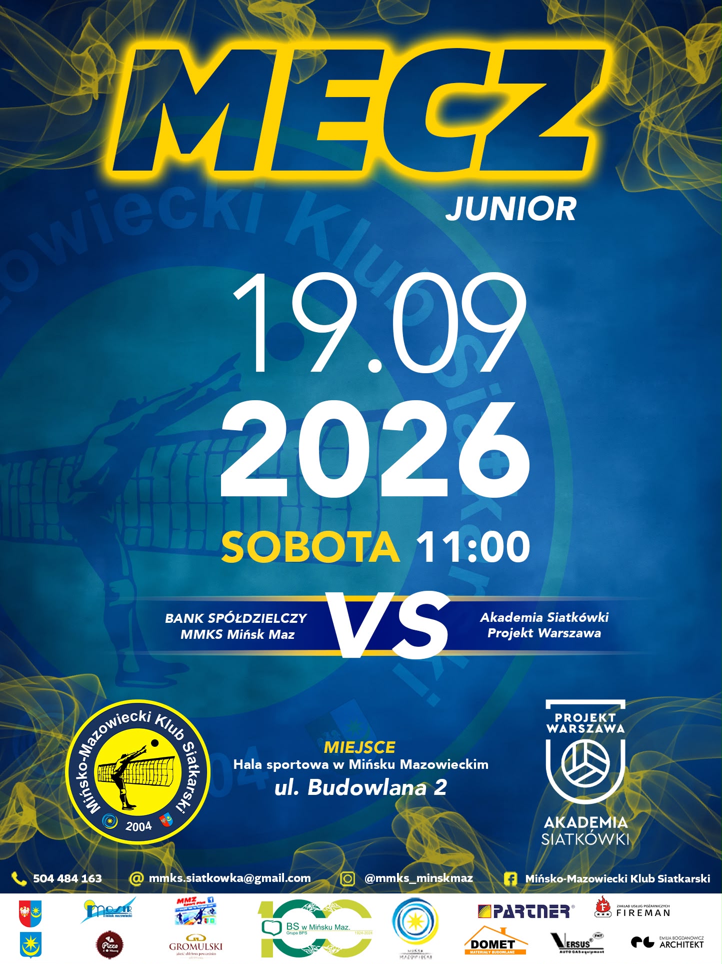 Mecz siatkarski junior&oacute;w