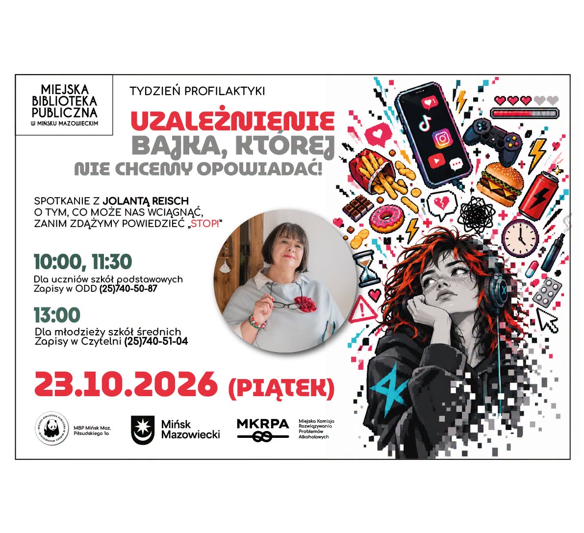 Tydzień Profilaktyki w&nbsp;MBP - &bdquo;Uzależnienie &ndash; bajka, kt&oacute;rej nie chcemy opowiadać&rdquo;
