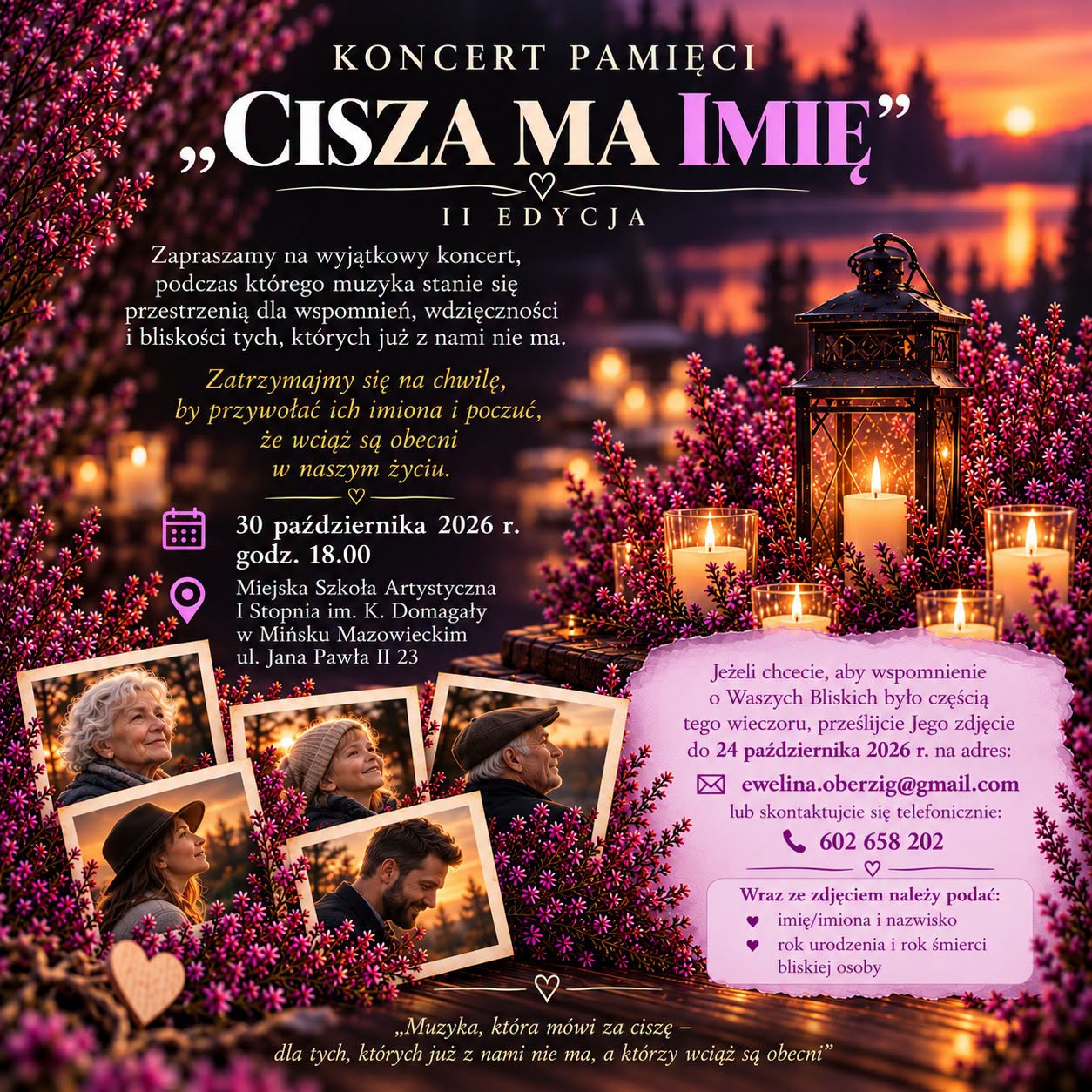 II edycja koncertu Pamięci &bdquo;Cisza ma Imię&rdquo;
