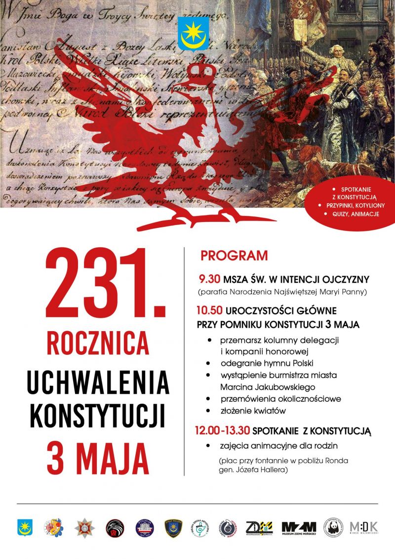 Obchody 231. rocznicy uchwalenia Konstytucji 3 Maja