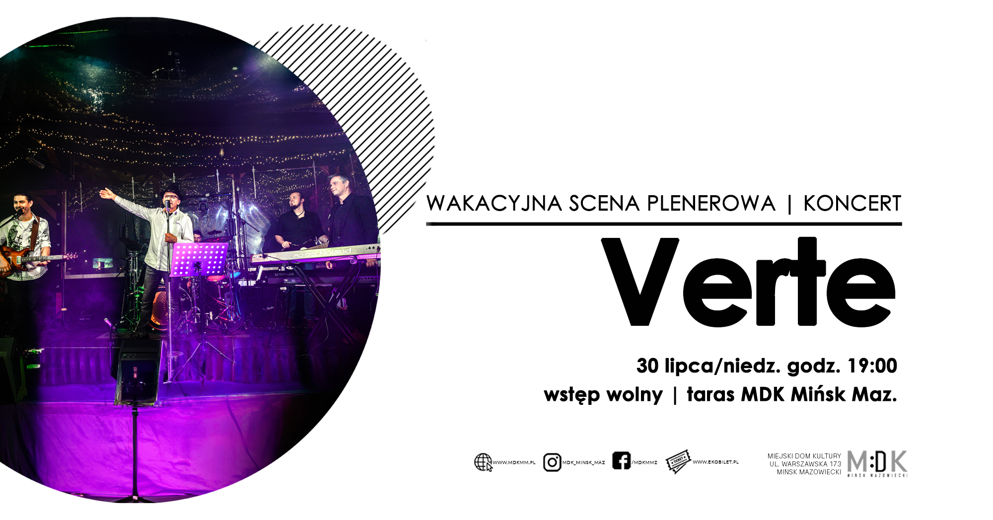 Wakacyjna scena plenerowa | koncert zespołu Verte