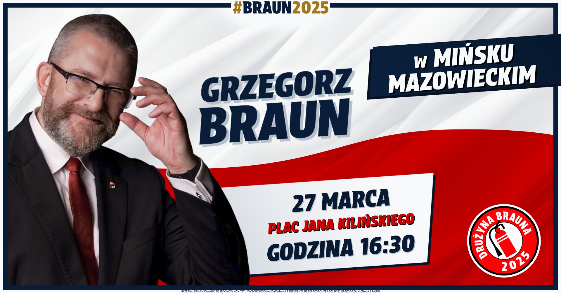 Spotkanie z Grzegorzem Braunem - kandydatem na Prezydenta RP