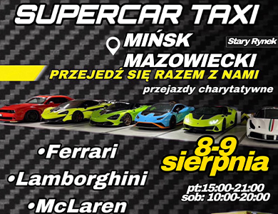 Lamborghini, Ferrari, McLaren w Mińsku Mazowieckim