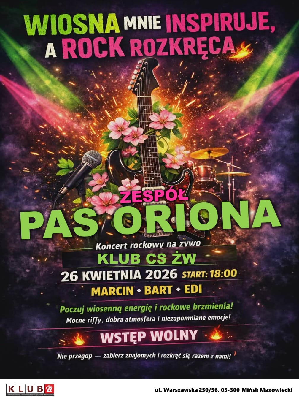 Pas Oriona w Klubie CSŻW