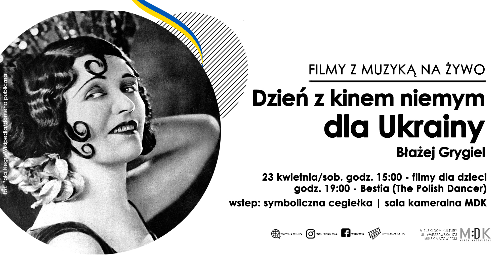 Dzień z kinem niemym dla Ukrainy w MDK