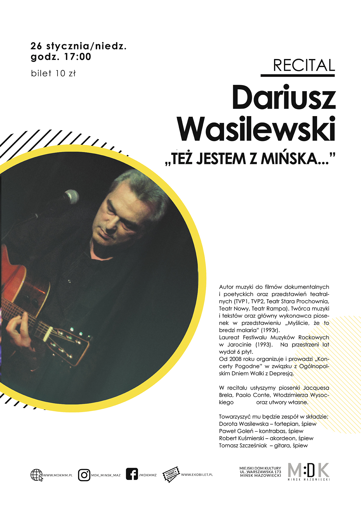 Dariusz Wasilewski "Też jestem z Mińska..." - recital