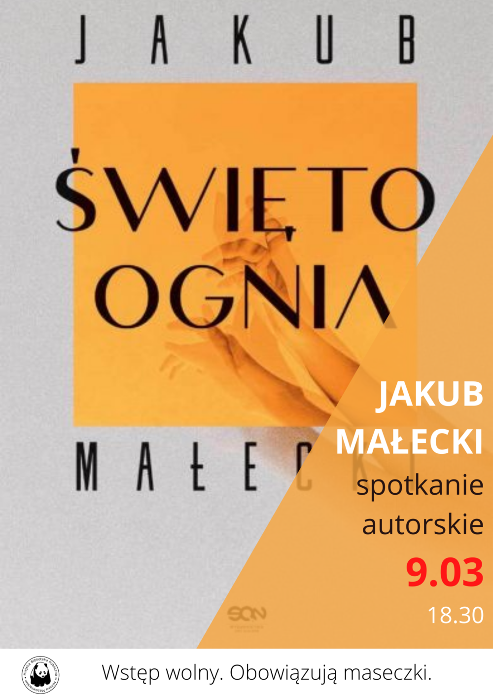 Uwaga! Spotkanie z Jakubem Małeckim 9 marca!