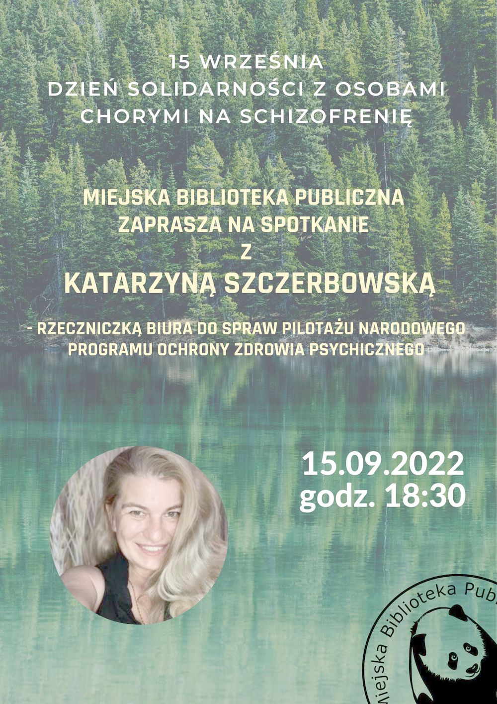 Spotkanie z Katarzyną Szczerbowską - prelekcja o schizofrenii