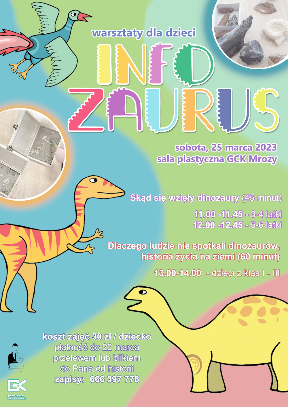 Infozaurus - zajęcia dla dzieci o dinozaurach