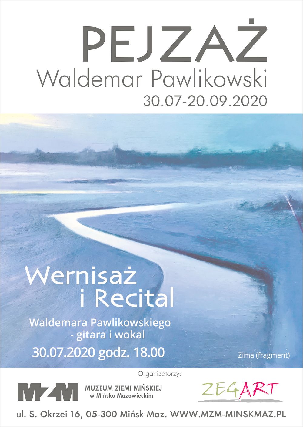 Pejzaż - Wernisaż oraz recital autora Waldemara Pawlikowskiego