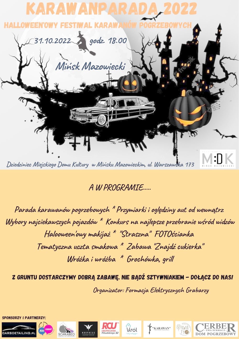 KARAWANPARADA 2022 Halloween'owy Festiwal Karawanów Pogrzebowych