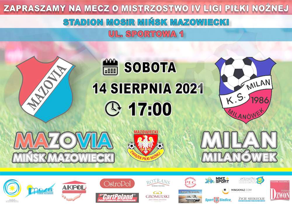 Mecz IV Ligi Piłki Nożnej - Mazovia Mińsk Maz. vs Milan Milanówek