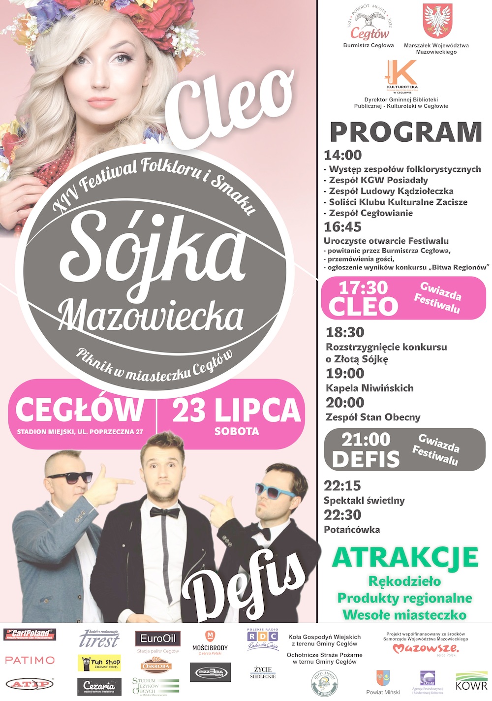 XIV Festiwal Folkloru i Smaku "Sójka Mazowiecka" - Piknik w miasteczku Cegłów