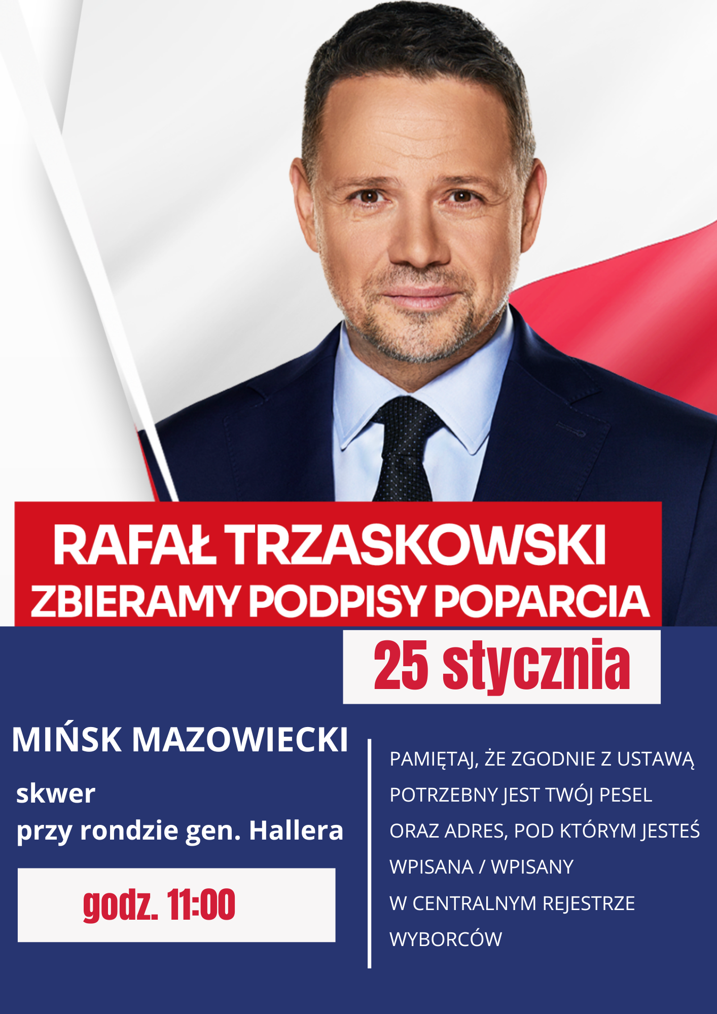 Zbiórka podpisów TRZASKOWSKI 2025